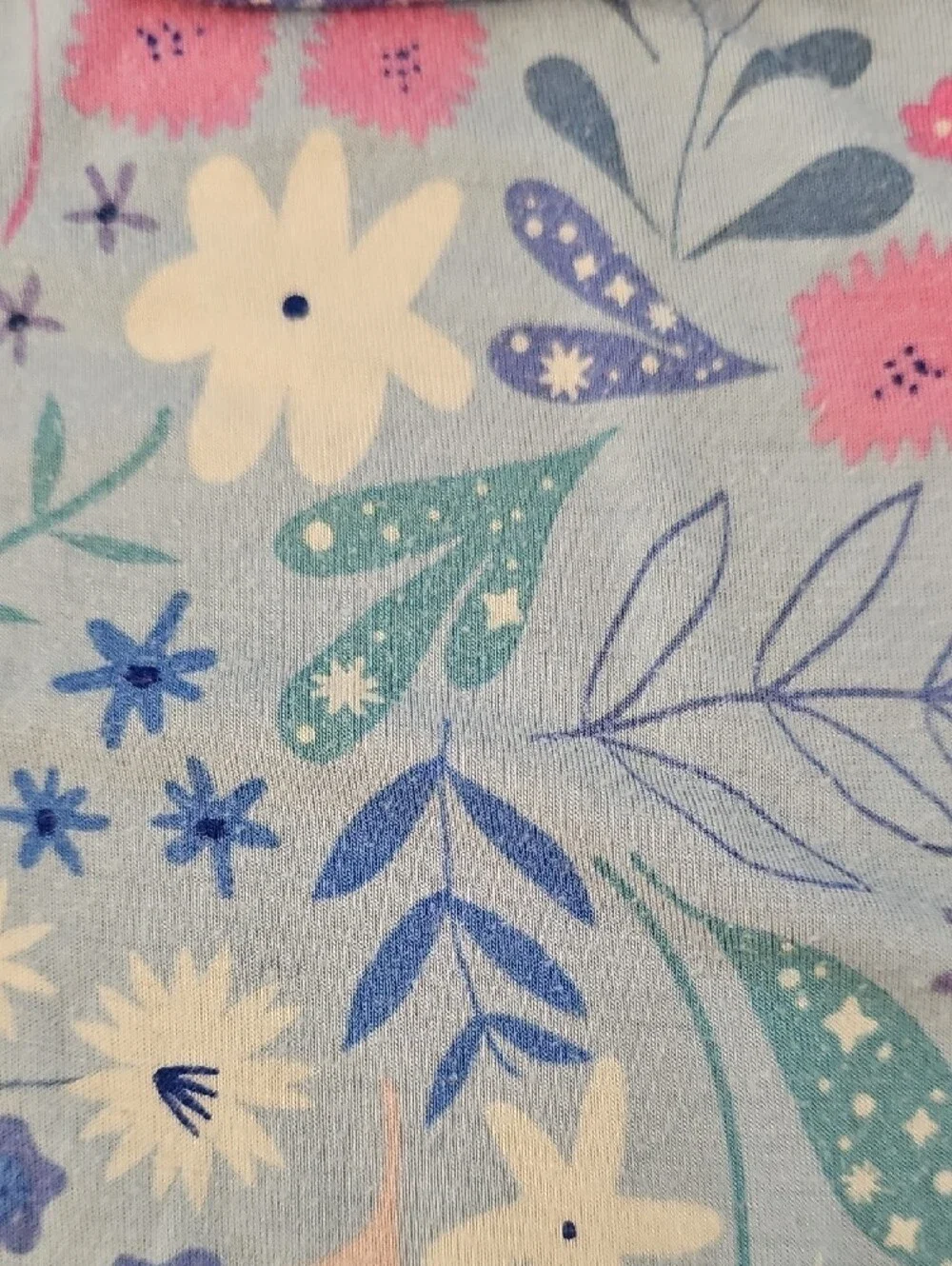 Little Sleepies Magical Meadows Winter Floral Bamboo Crescent Zippy 12-18M